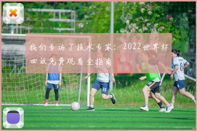 我们专访了技术专家：2022世界杯回放免费观看全指南