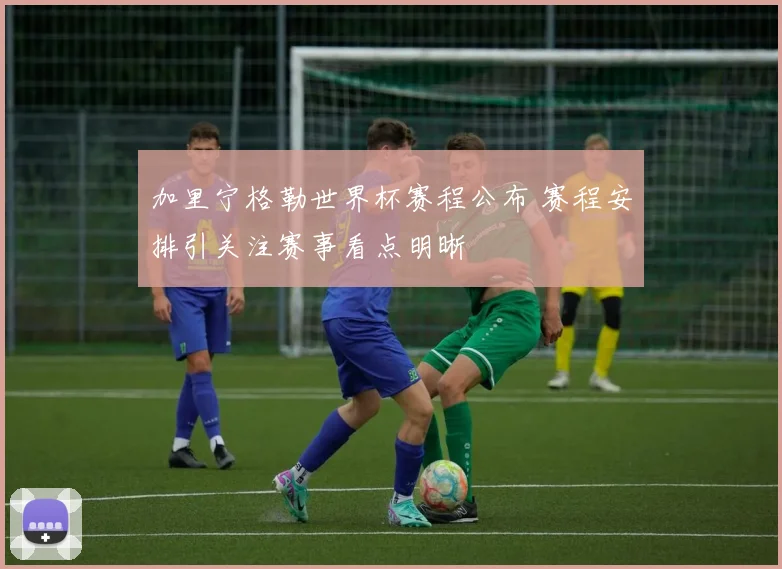 加里宁格勒世界杯赛程公布 赛程安排引关注赛事看点明晰