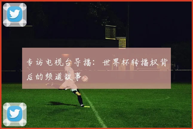 专访电视台导播：世界杯转播权背后的频道故事